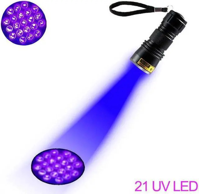 Alt view image 3 of 5 - UV Flashlights bright torch Ultraviolet Black Light UV Flashlight 12  21 UV Light pratical inspection light