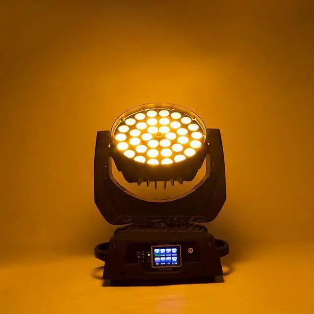 Alt view image 5 of 5 - 2PCS Moving Head Led Zoom 36x18W RGBWA UV 6in1 Wash Light 36x12W 4in1 Lyre 19x15W Big Bee Eye Beam Effect DJ DMX Stage Party Bar