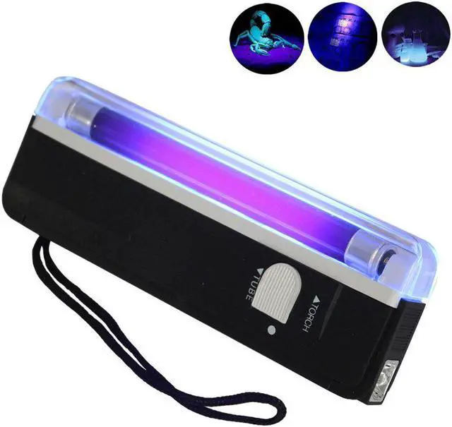 Main image of UV bulb Black Light Torch Portable Blacklight with LED Flashlight Small plastic Detector Light DL-01 Led Flash Light