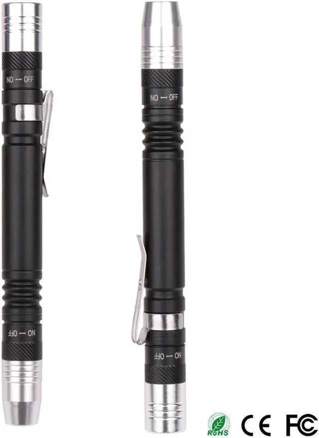 Alt view image 5 of 5 - 2 in 1 Mini UV LED Flashlight Pen Flashlight Multifunctional 395nm Ultra Violet Flashlight Purple White Light Torch