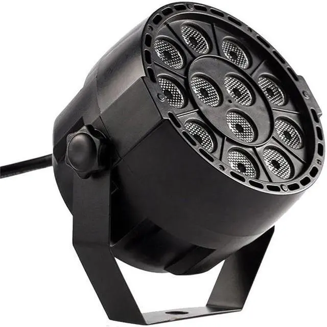 Alt view image 4 of 5 - 12x3W RGBW Led Flat Par mixed Color Wash effects Stage Lighting For Disco Club Party DMX 512 Master/Save Stage DJ UV Lights