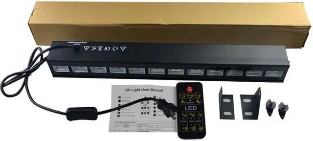 Alt view image 5 of 5 - 6leds 9leds 12leds UV Wall Washer DMX Stage Light Effect Bar Black Party Club Disco Light for Indoor Christmas Party Wedding