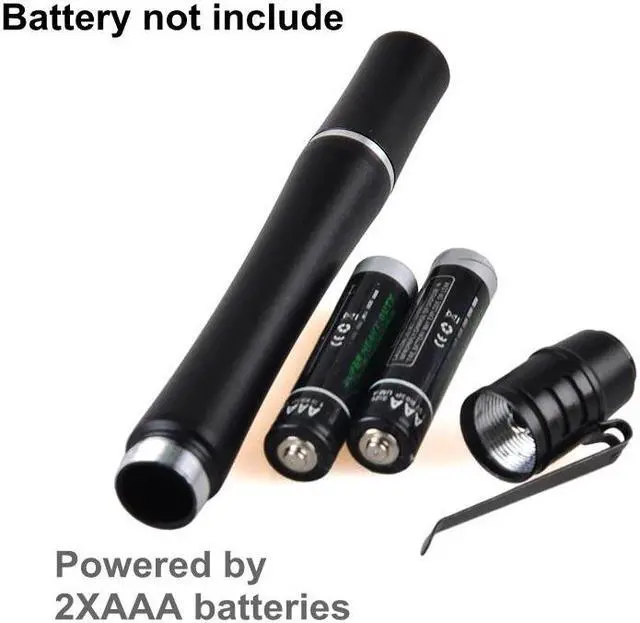 Alt view image 4 of 5 - 3W uv Light Pen 2*AAA Battery Powered Metal Material Money Inspection LED UV Torch Light Mini Pen Flashlight 395nm