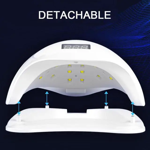 Alt view image 3 of 5 - 48W Manicure Lamp 24LED Beads Nail Lamp EU Plug Nail Polish Dryer UV LED Manicure Lamp Professional Nail Care Tool