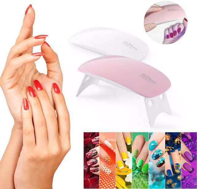 Alt view image 2 of 5 - 1PC Nail Lamp Small Cute LED Light Easy Operate Mini Portable USB Nail Quick Drying Nail Gel Polish Curing Lamp Nail Art Tool