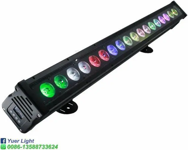 Alt view image 2 of 5 - 4Pcs/Lot Pixel 18X18W RGBWA-UV LED 6IN1Waterproof Wall Washer Light DMX512 LED Bar Wedding Light DJ Disco Party Wall Wash Lights