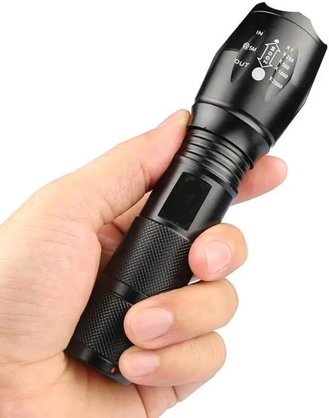 Alt view image 5 of 5 - Led Flashlight Tactical Torch Light Lamp Xm Waterproof Shock Resistant,hard Defense Green Uv Bulbs Yellow  Blue White