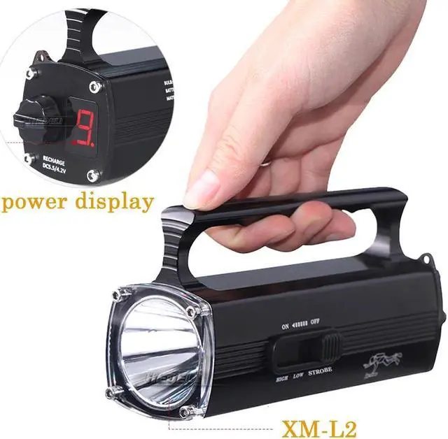 Alt view image 4 of 5 - Waterproof Diving Flashlight Dive L2 Underwater uv light 100 Meters  Torch Lamp Camping Lanterna use 26650 18650 Battery