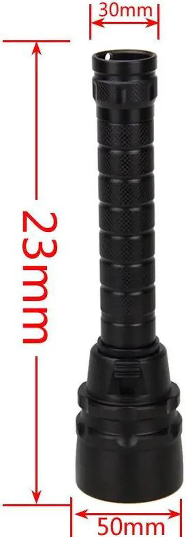 Alt view image 4 of 5 - Waterproof Scuba diving flashligh 18650 5X UV Flash Light LED Lantern Torche Underwater 100m 365nm-395nm