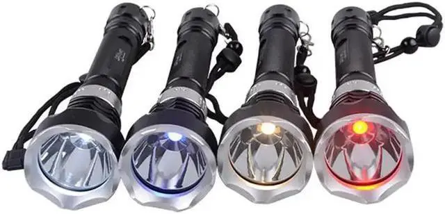 Alt view image 2 of 5 - Professional IP68 Diving Flashlight Powerful 10W T6 / L2 / XPE LED Diving Light Waterproof Super Bright Diving Torch