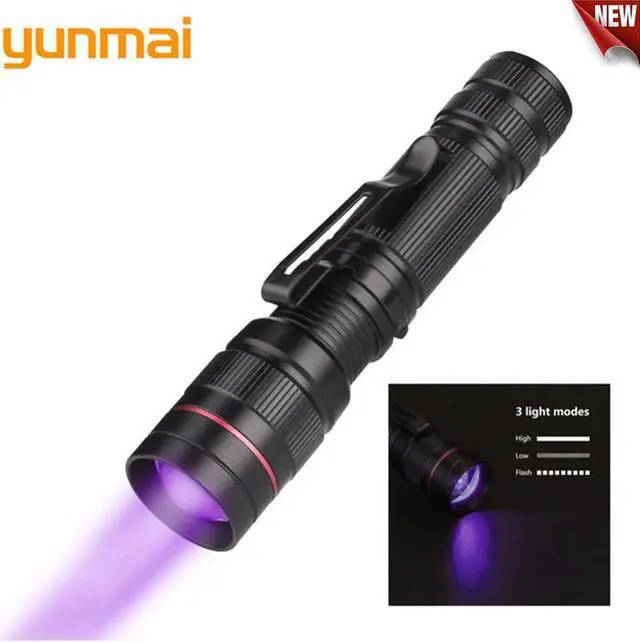 Main image of 2018 New Ultra Violet LED Light UV  Led UV Flashlight Torch Purple Flashlight Lamp AA Battery For Marker Checker Detection s17