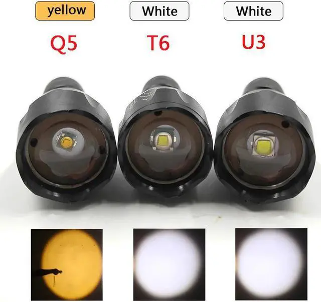 Alt view image 4 of 5 - Led Flashlight Torch Xm Waterproof 5 Colors Antennas Self Defence Tactical Portable -l2 U3 Powerful
