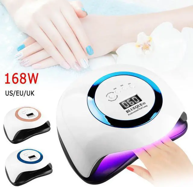Main image of 168W LED Nail Lamp Nail Dryer Dual Hands 42PCS LED UV Lamp For Curing UV Gel Nail Polish With Motion Sensing Manicure Salon Tool