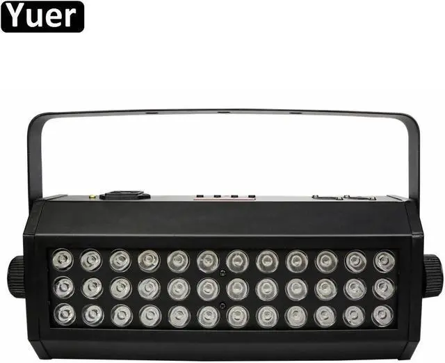 Main image of New 36x3W UV LED Strobe Wash Wall Light DMX512 Running Horse Effect DJ Disco Light Sound Party Music Club Wall Washer UV Lights