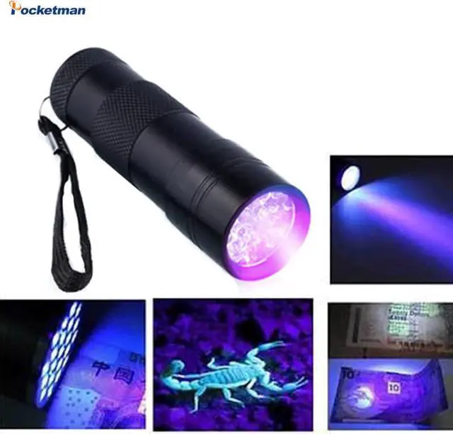 Alt view image 5 of 7 - Glow-in-the-dark  TIKI GITD Mini Futuristic Keychain Light with Auxiliary UV Light and High CRI White Light