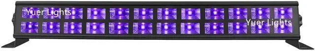 Alt view image 2 of 5 - 2XLot UV Color LED Bar Lights 24X3W Mini LED Stage Lighting Effect Party Club Disco Light For Home Christmas Holiday Decorations