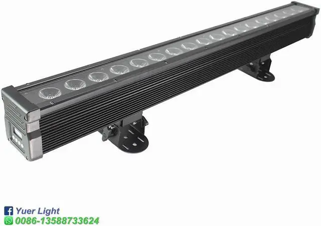 Alt view image 4 of 5 - 4Pcs/Lot Pixel 18X18W RGBWA-UV LED 6IN1Waterproof Wall Washer Light DMX512 LED Bar Wedding Light DJ Disco Party Wall Wash Lights