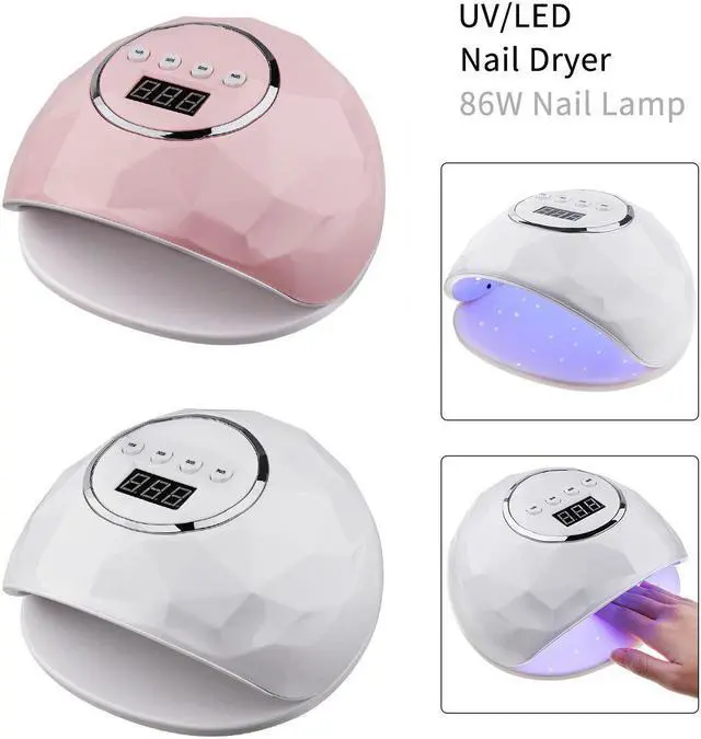 Alt view image 2 of 5 - 86W UV LED Lamp DIY Home Nail Art Dryer 39 Pcs LED Gel Polish Fast Curing Nail Lamp Smart Auto Sensor Timer Manicure Machine