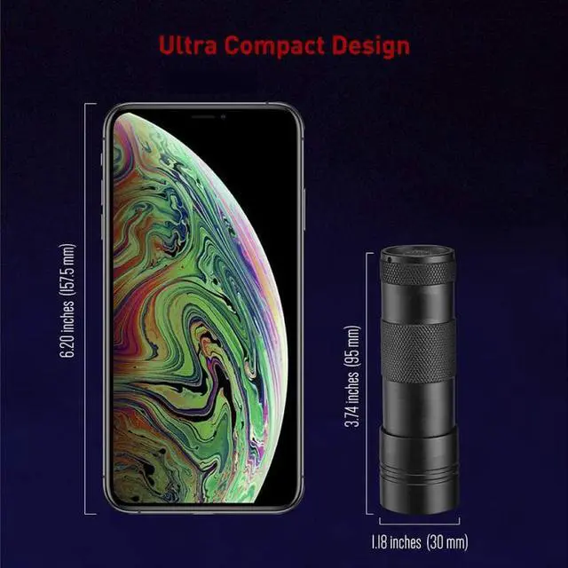 Alt view image 2 of 5 - Black Light UV Flashlight 12 LEDs 395nm Ultraviolet Urine Detector Torch linterna For Dog/Cat/Pet Urine & Dry Stains