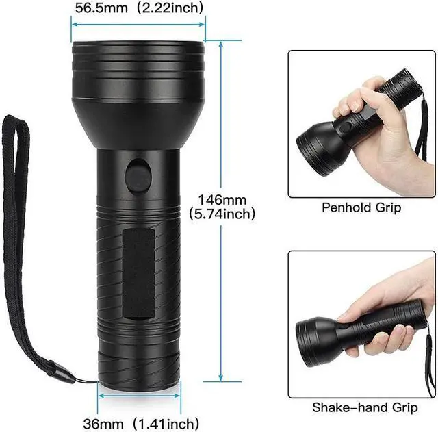 Alt view image 2 of 5 - Led Flashlight Blacklight 51 Leds 395nm Ultra Violet Checking Torch Light Lamp Detector for Dog Urine Pet Stains and Bed Bug