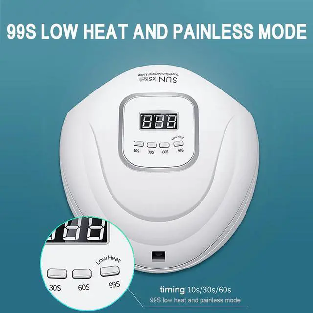 Alt view image 4 of 5 - 2019 New SUN 5 X Plus LED UV Lamp 120W Nail Dryer With Auto LCD Display  LED Sensor lamp Nail Dryer For Manicure Gel