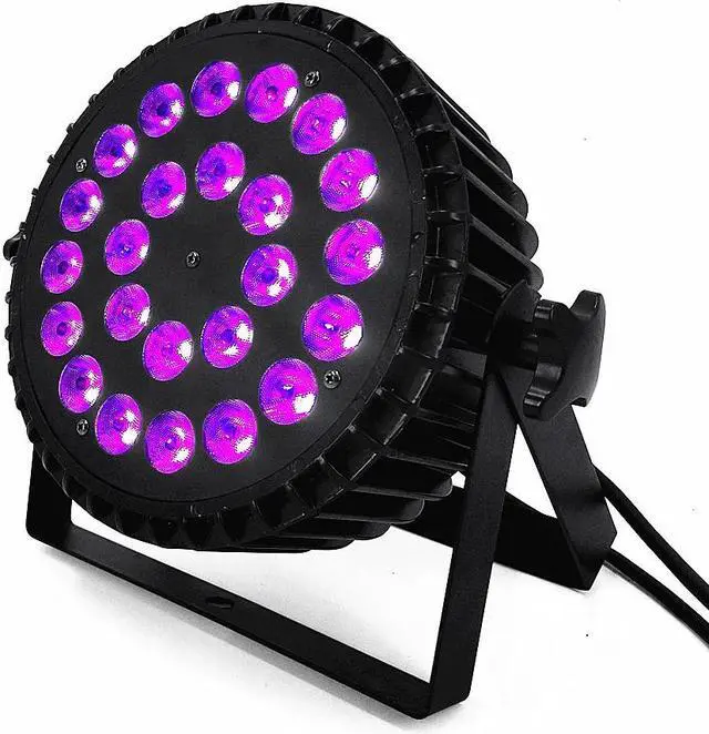 Alt view image 2 of 5 - Par lights 24x18W RGBWA UV 6in1 led Stage light RGBW 4in1 wash light  led Strobe light Using silent fan Aluminum shell