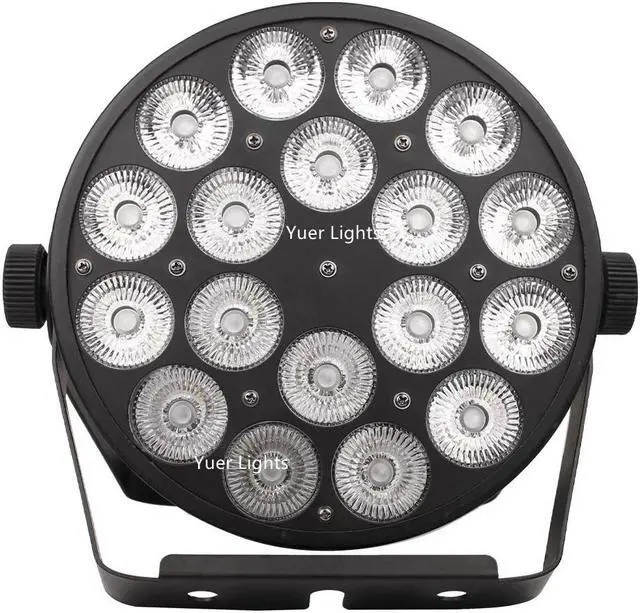 Alt view image 2 of 5 - LED Par Light 18X15W Dj LED Par Cans RGBWA-UV 6IN1 Wash Disco Light DMX Controller Dj Effect For Small Party KTV Stage Lighting