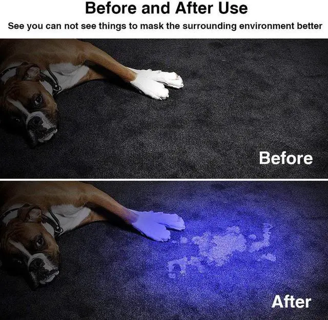 Alt view image 4 of 5 - quality UV Light 100LED 51LED Q5LED UV Light Zoom Flashlight torch light lamp safety UV Ultraviolet detection AA battery A1