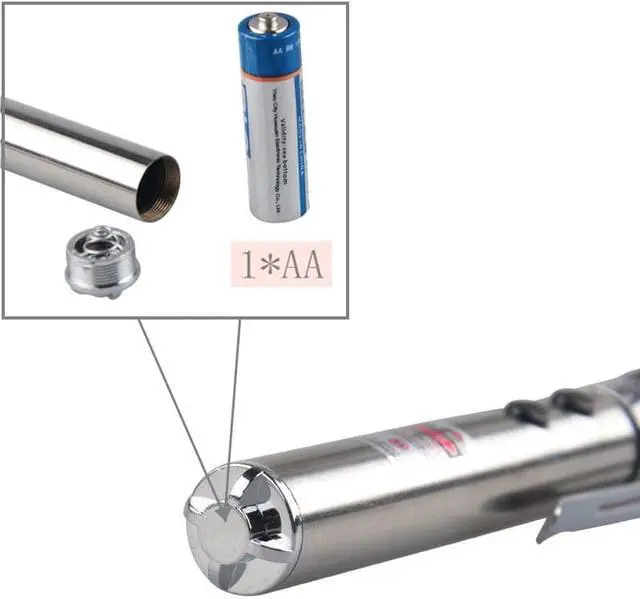 Alt view image 5 of 5 - 3-in-1LED Pen Flashlight Laser Pointer Flashlight Mini LED Pen Light Waterproof Design Penlight Hanging With Metal Clip
