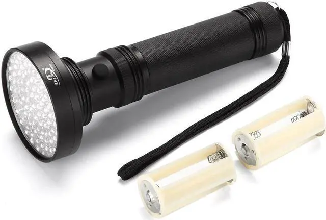 Alt view image 3 of 5 - Bright 100LED UV Light 395-400nm LED UV Flashlight Torch Purple Light LED Flashlight Portable Violet Light Detection light