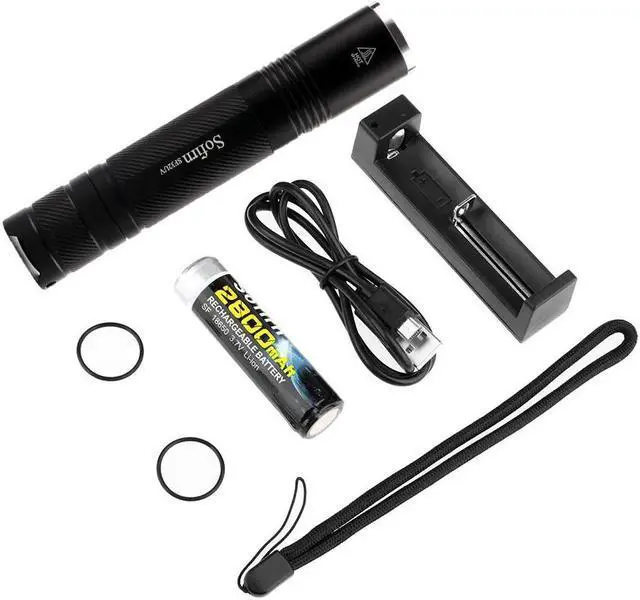 Alt view image 3 of 5 - New SF32UV 18650 Flashlight UV Torch Light Nichia 365nm Best UV Lamp Banknote verification Fluorescent agent detection
