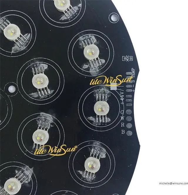 Alt view image 2 of 4 - LED Plate Disk for 36*10W 36*15W 36*18W RGBW  RGBWA  RGBWA-UV LED Wash Moving Head Light LED Board 44V