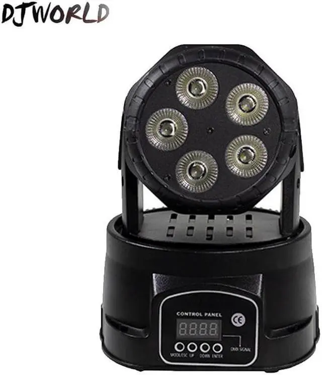 Alt view image 3 of 5 - Head LED Wash 5x18W RGBWA+UV Stage Lighting 6in1 RGBWA+UV For Disco DJ Party KTV Lights Stroboscope Club And Bars