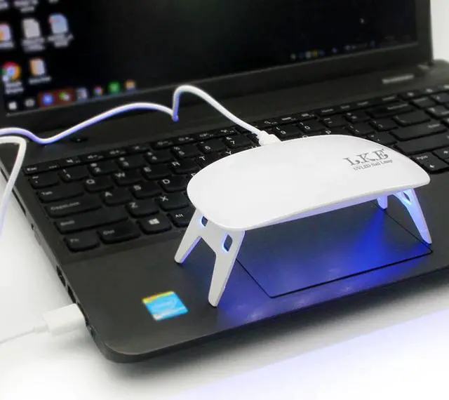 Alt view image 4 of 5 - 12W Nail Dryer LED UV Lamp Micro USB Gel Varnish Curing Machine For Home Use Nail Art Tools Lamps For Nail