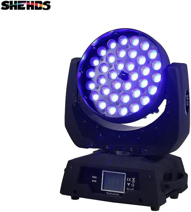 Alt view image 3 of 5 - 36x18W RGBWA+UV Zoom Moving Head 6in1 Wash DMX512 Factory Directly Sale Dj Disco Stage Lighting Good For Party NightClub
