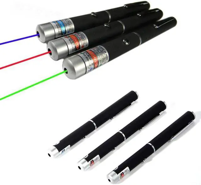 Alt view image 2 of 4 - Green Blue Purple Laser Pointer 1mw 5mw High Power LED Torch Light  Powerful Pen Flashlight Lazer Point for Teaching Playing