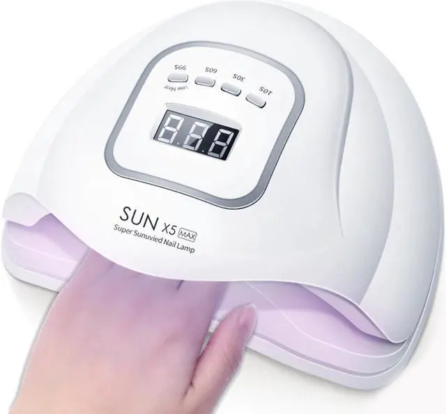 Alt view image 2 of 5 - 2019 New SUN 5 X Plus LED UV Lamp 120W Nail Dryer With Auto LCD Display  LED Sensor lamp Nail Dryer For Manicure Gel