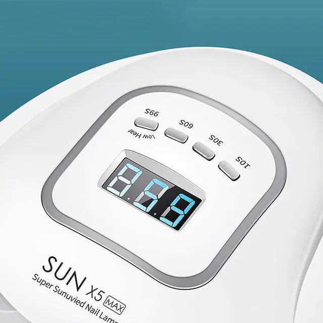 Alt view image 5 of 5 - 2019 New SUN 5 X Plus LED UV Lamp 120W Nail Dryer With Auto LCD Display  LED Sensor lamp Nail Dryer For Manicure Gel