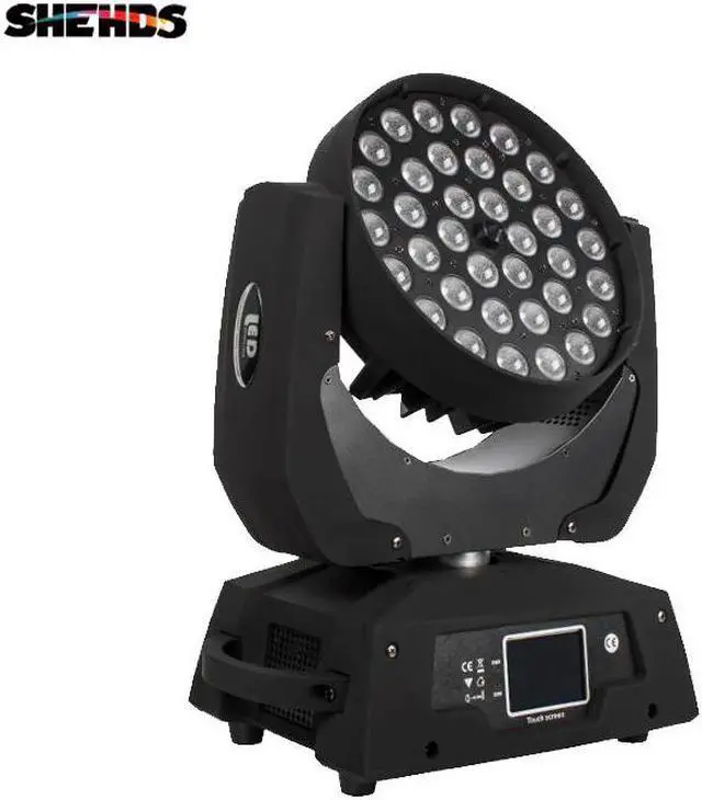Main image of Washing Zoom Moving Head Light 36x12W/18W RGBW/+UV Touch Screen Suitable For DMX Stage Light Professional/KTV Effect Light