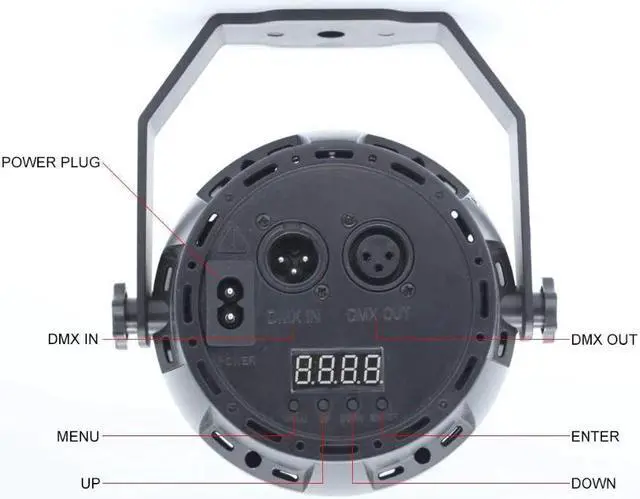 Alt view image 4 of 5 - 18 LED UV lighting effects Professional Stage Light Disco DJ Projector Machine Party with Wireless Remote Control