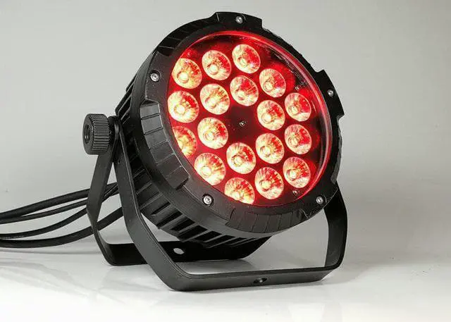 Alt view image 3 of 5 - 18X18W RGBWA+UV waterproof led Par Light, IP65 LED PAR DMX LED wash light professional stage DJ equipment disco light