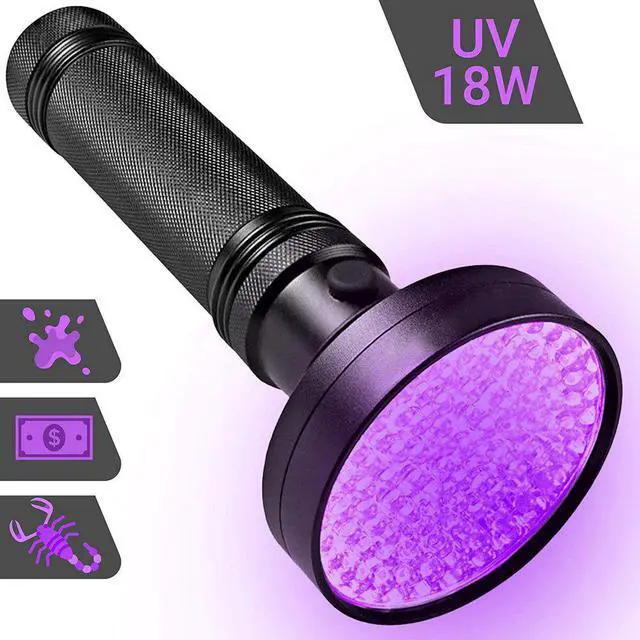 Alt view image 6 of 7 - 100 LEDS UV Light 395-400nm LED UV Flashlight Adhesive Curing Travel Safety UV Detection LED UV Flashlight Torch Lamp