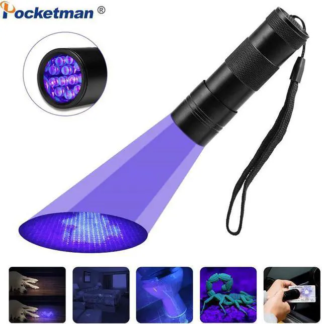 Main image of UV Flashlight UV Light linterna Torch 12 LED Ultraviolet Detector For Dog/Cat/Pet Urine Scorpion Bed Bug On Carpets/Rugs/Floor