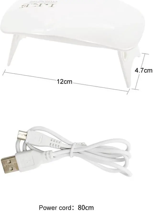 Alt view image 5 of 5 - 12W Nail Dryer LED UV Lamp Micro USB Gel Varnish Curing Machine For Home Use Nail Art Tools Lamps For Nail