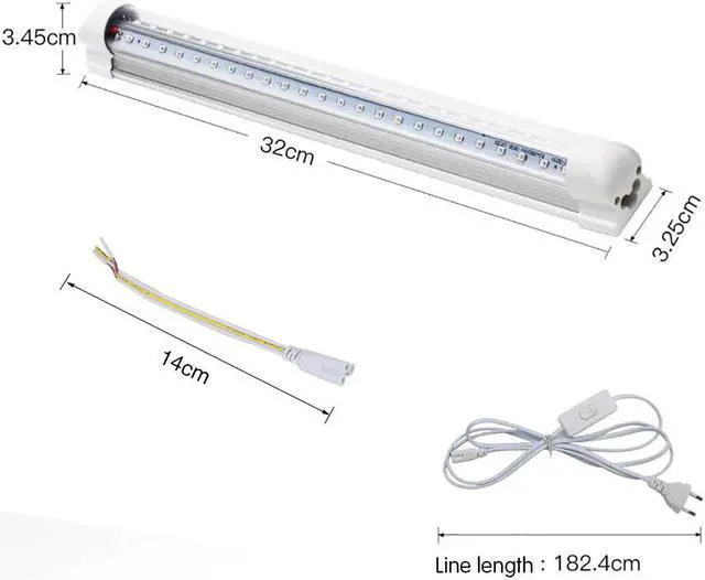 Alt view image 3 of 5 - 10W Disco light UV LED Blacklight Integrated Tube UV Curing Lamp LED Violet Light Tube for Blacklight Party Body Paint