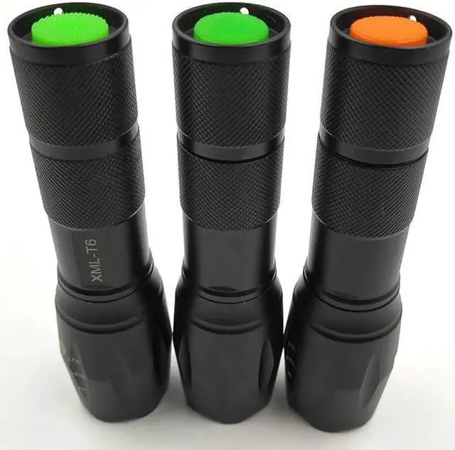 Alt view image 5 of 5 - Led Flashlight Torch Xm Waterproof 5 Colors Antennas Self Defence Tactical Portable -l2 U3 Powerful
