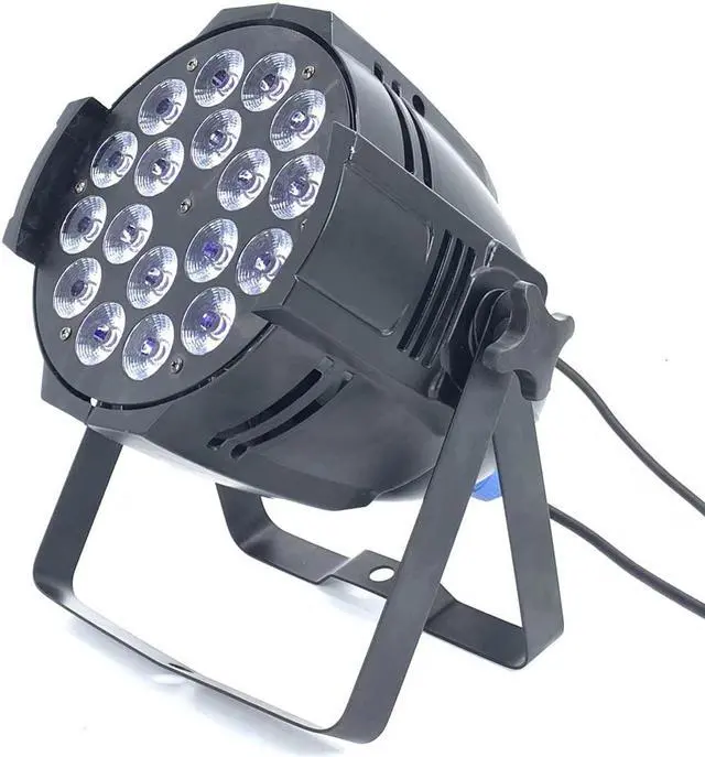 Main image of 18x18w 6in1 rgbwa+uv  led par light DJ Par Cans  Aluminum alloy  dmx 512 light dmx Strobe wash lighting Stage lighting effects