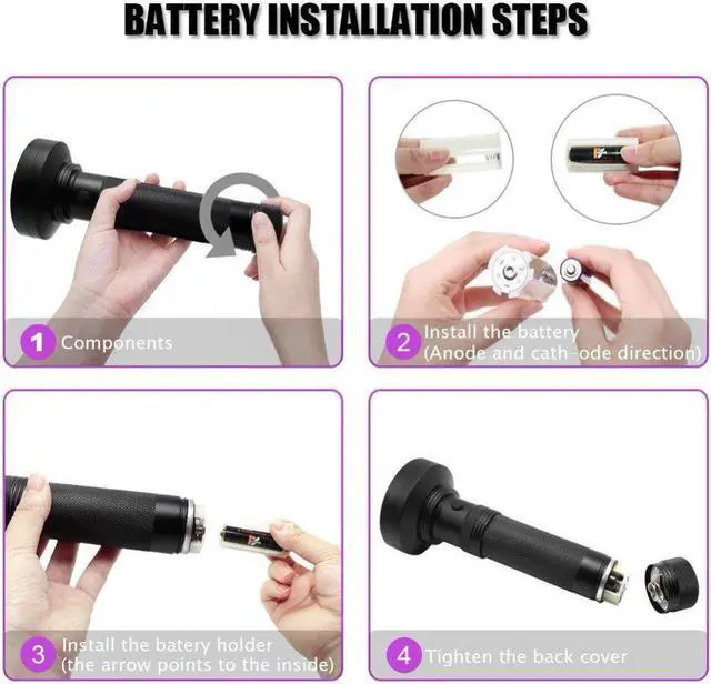 Alt view image 3 of 7 - 12 LED Ultraviolet Detector For Dog/Cat/Pet Urine Scorpion Bed Bug On Carpets/Rugs/Floor UV Flashlight UV Light linterna Torch