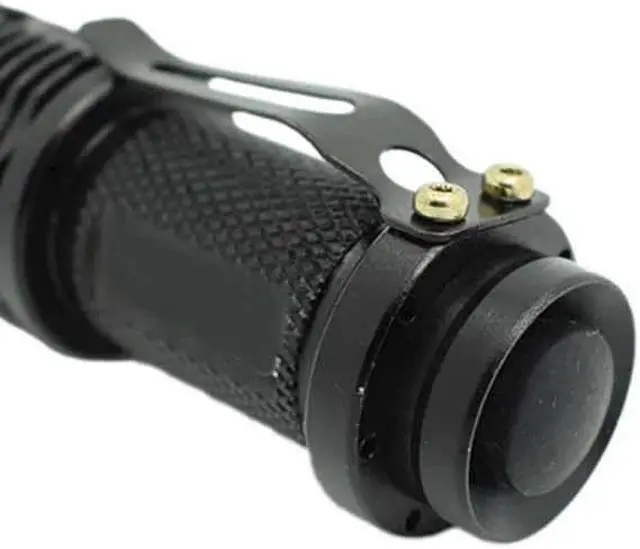 Alt view image 5 of 5 - LED UV Flashlight Mini Q5 Money Detector Torch Waterproof Zoomable Ultraviolet Lanterna Lamp + 14500 Battery + Charger