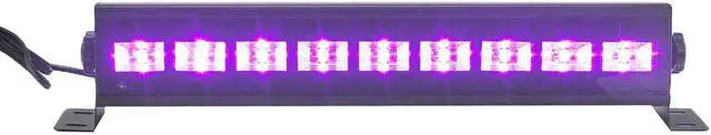 Alt view image 5 of 5 - 6W/9W Remote Control Wall Lamp UV Purple Night Light Voice Control Dance Lamp Special Effects for Halloween Party Sale